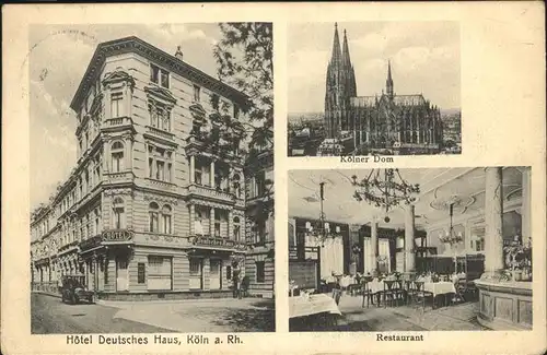 Koeln Hotel Deutsches Haus Restaurant Dom Kat. Koeln