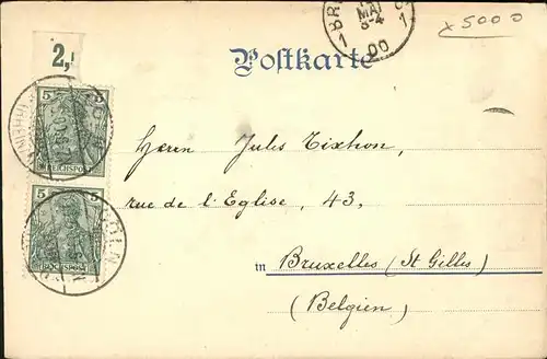 Koeln Bayenthurm 1898 Kat. Koeln