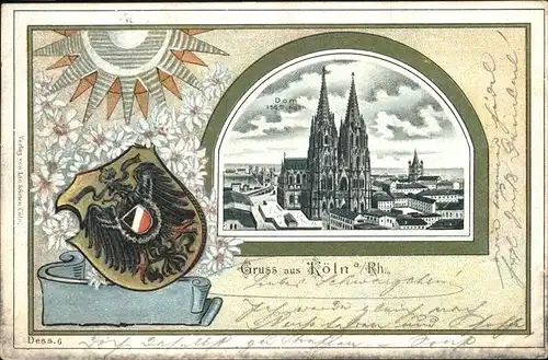 Koeln Dom Wappen Kat. Koeln