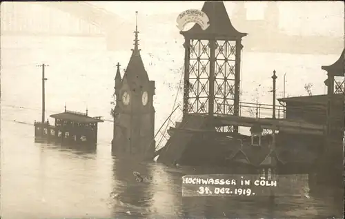 Koeln Hochwasser 1919 Kat. Koeln