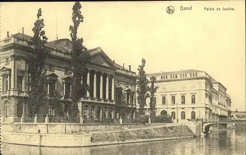 Gand Belgie Palais de Justice Feldpost Kat. 