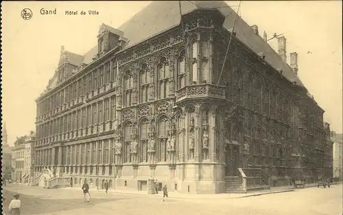 Gand Belgie Hotel de Ville Feldpost Kat. 