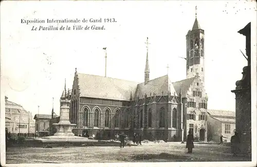 Gand Belgie Exposition Internationale 1913 Pavillon Ville Kat. 