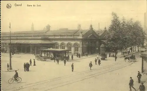 Gand Belgie Gare du Sud Feldpost Kat. 