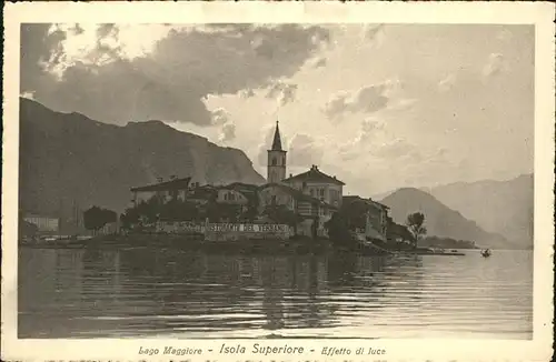 Isola Superiore Lago Maggiore Effetto di luce Chiesa