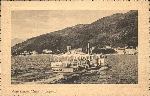 Ceresio Lago di Lugano Dampfer Schiffahrt