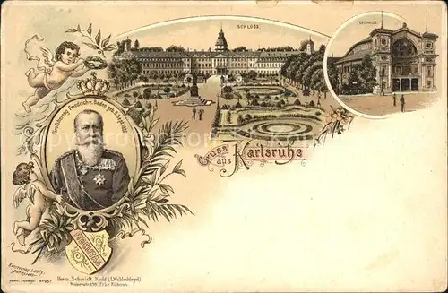 Karlsruhe Festhalle u.Schloss Kat. Karlsruhe