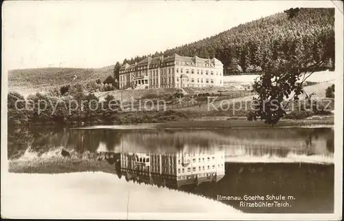 Ilmenau Goethe Schule Ritzebuehler Teich Kat. Ilmenau