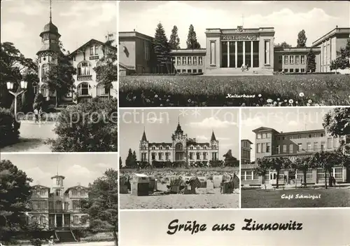 Zinnowitz Ostseebad Usedom Kulturhaus Strand Kat. Zinnowitz