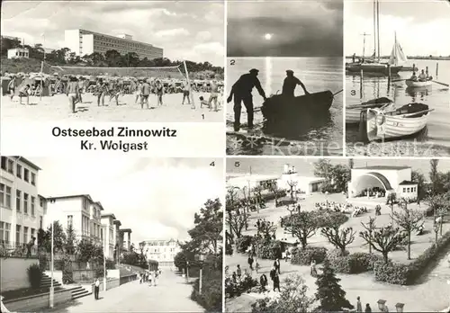 Zinnowitz Ostseebad Usedom Strand Konzertpavillon Kat. Zinnowitz