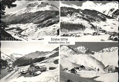 Soelden Teilansichten Wintersportplatz Berghotel oetztaler Alpen Kat. Soelden oetztal Tirol