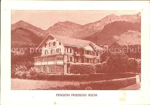 Aeschi Spiez Pension Friedegg aeschi Kat. Aeschi Spiez