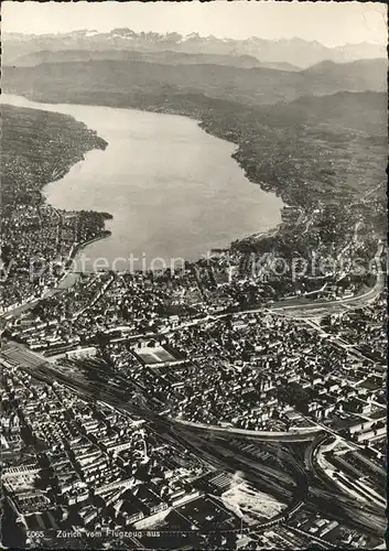 Zuerich Fliegeraufnahme Zuerichsee Alpenpanorama / Zuerich /Bz. Zuerich City