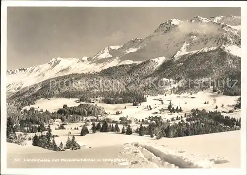 Lenzerheide Valbella mit Parpanerhoerner Kat. Lenzerheide