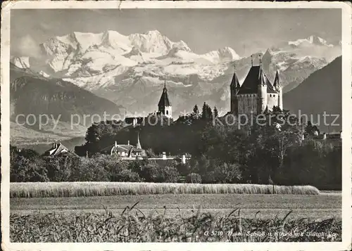 Thun Schloss Kirche Bluemlisalp Kat. Thun