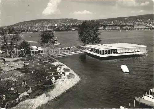 Zuerich Schweizer Gartenbauausstellung Hexagonaler Garten Seerestaurant Zuerichsee / Zuerich /Bz. Zuerich City