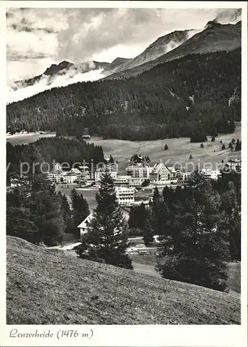 Lenzerheide Albula Gesamtansicht mit Alpenpanorama Kat. Lenzerheide