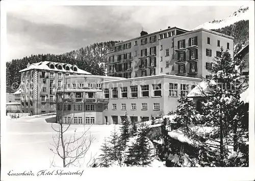 Lenzerheide Albula Hotel Schweizerhof Wintersportplatz Kat. Lenzerheide