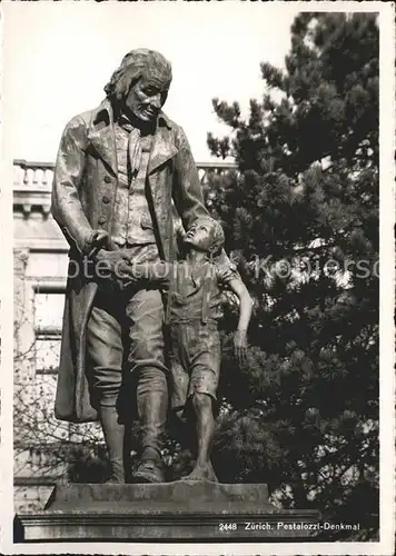 Zuerich Pestalozzi-Denkmal / Zuerich /Bz. Zuerich City