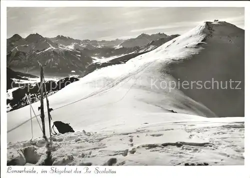 Lenzerheide Chur Skigebiet des Piz Scalottas Kat. Lenzerheide