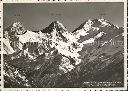 Lenzerheide Chur Piz d`Aela Tinzenhorn Piz Michel Kat. Lenzerheide