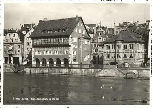 Zuerich Gesellschaftshaus R?den / Zuerich /Bz. Zuerich City