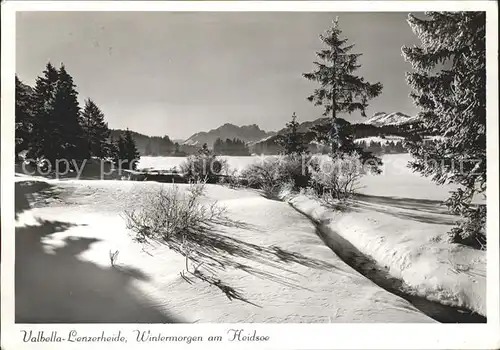 Lenzerheide Chur Valbella heidsee im Schnee Kat. Lenzerheide