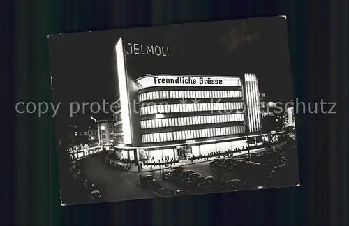 Zuerich Kaufhaus Jelmoli bei Nacht Autos / Zuerich /Bz. Zuerich City