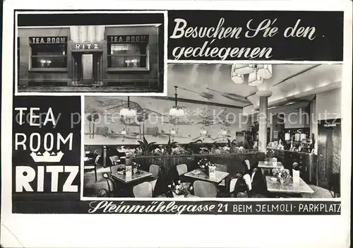 Zuerich Tearoom Ritz Steinmuehlegasse 21 / Zuerich /Bz. Zuerich City