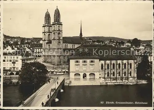 Zuerich Grossmuenster Helmhaus / Zuerich /Bz. Zuerich City