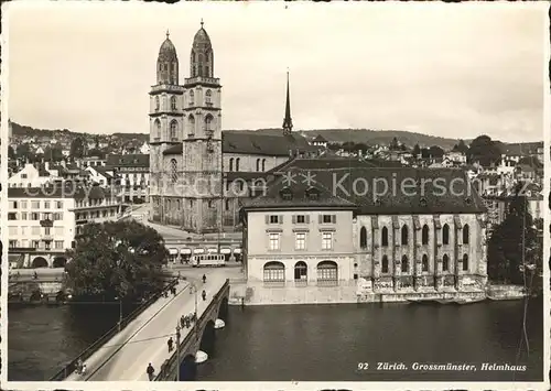 Zuerich Grossmuenster Helmhaus / Zuerich /Bz. Zuerich City