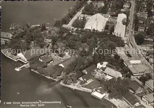 Zuerich Schweiz Landesausstellung Doerfli Fliegeraufnahme / Zuerich /Bz. Zuerich City