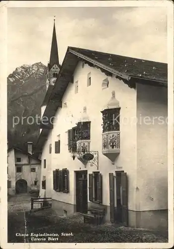 Scuol Engadinerhaus Kat. Scuol