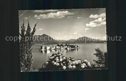 Isola Bella Lago Maggiore Panorama Kat. Italien