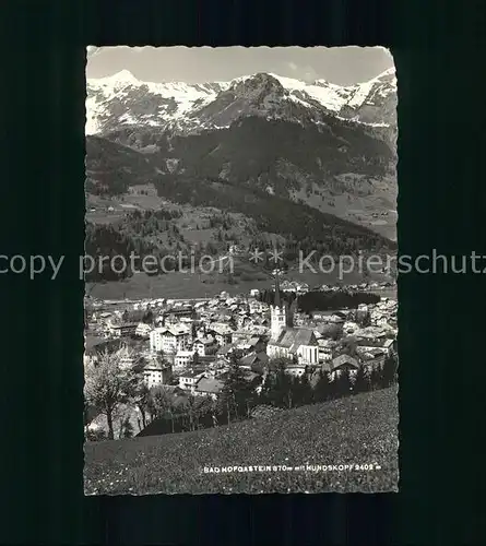 Bad Hofgastein Salzburg Panorama mit Hundskopf Karwendelgebirge Kat. Bad Hofgastein