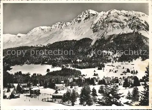 Lenzerheide Valbella Val Sporz mit Parpaner Weisshorn und Rothorn Kat. Lenzerheide