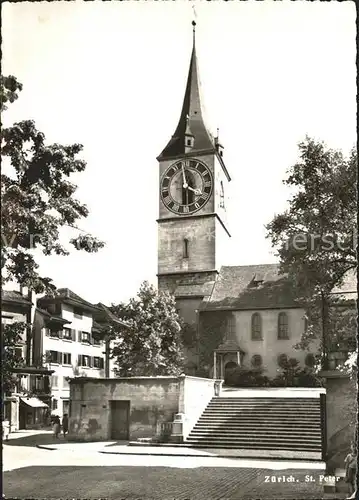 Zuerich Kirche St Peter / Zuerich /Bz. Zuerich City