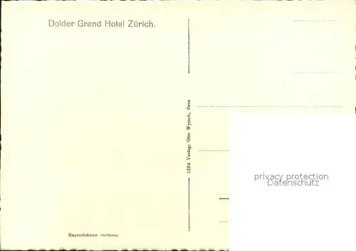 Zuerich Dolder Grand Hotel / Zuerich /Bz. Zuerich City