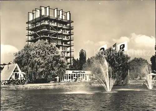 Zuerich SAFFA-Ausstellung Wohnturm und Restaurant Angelfluh / Zuerich /Bz. Zuerich City