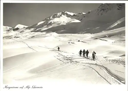 Lenzerheide Chur Alp Scharmoin Skiwandern Kat. Lenzerheide