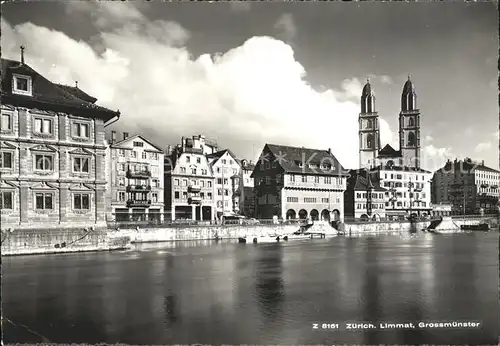 Zuerich Limmat Grossmuenster / Zuerich /Bz. Zuerich City