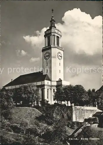 Zuerich Kirche Fluntern / Zuerich /Bz. Zuerich City