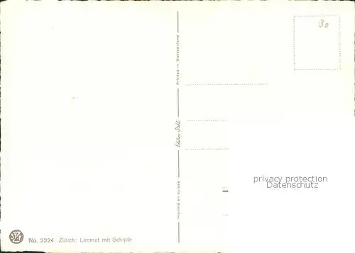 Zuerich Limmat mit Schipfe Kuenstlerkarte Marc / Zuerich /Bz. Zuerich City