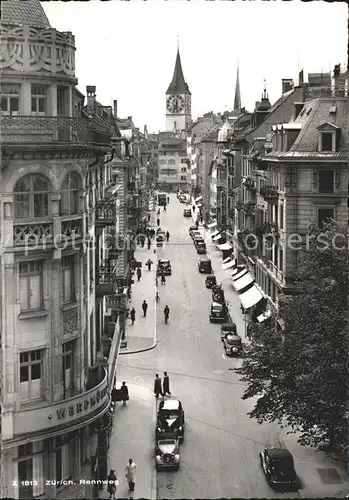 Zuerich Rennweg Autos / Zuerich /Bz. Zuerich City