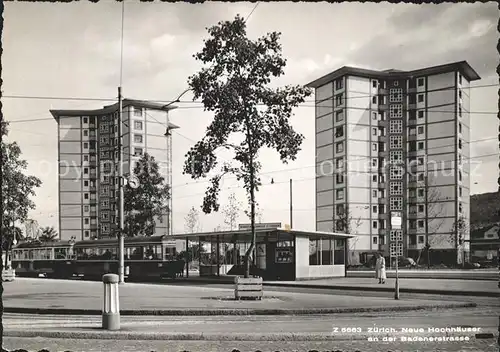 Zuerich Hochhaeuser an Badenerstrasse / Zuerich /Bz. Zuerich City