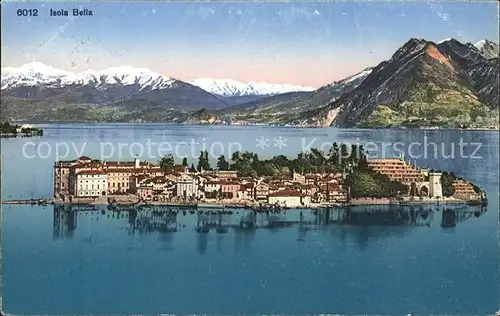 Isola Bella Lago Maggiore Panorama Kat. Italien