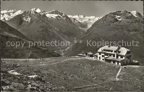 Muottas Muraigl Hotel Kulm mit Berninagruppe Kat. Muottas Muraigl