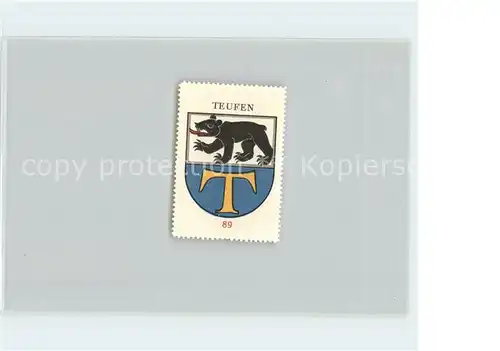Teufen Mittelland Briefmarke Wappen Kat. Teufen