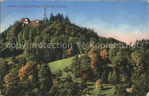 Uetliberg Zuerich Restaurant Uto Kulm Aussichtsturm Kat. Uetliberg