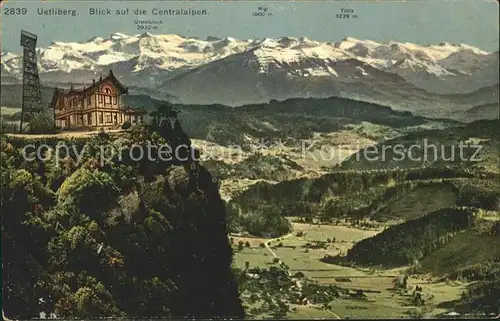 Uetliberg Zuerich Hotel Uto Kulm mit Alpenpanorama Kat. Uetliberg